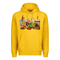 Lemon Christmas coffee cups with Bull Terrier Premium Hoodie - RanaPortraitStore