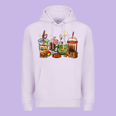 Christmas Coffee Cups With Bull Terrier Premium Hoodie Designed By Ranaportraitstore