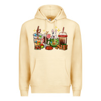 Pina Colada Christmas coffee cups with Bull Terrier Premium Hoodie - RanaPortraitStore