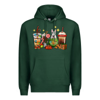 Sports Green Christmas coffee cups with Bull Terrier Premium Hoodie - RanaPortraitStore