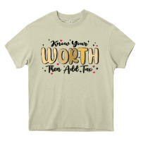 Mossy know your worth Heavy Core Tee - MaliasSmallBusiness