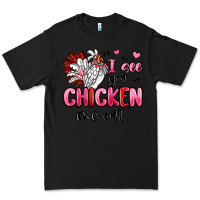 Black i see you chicken out Premium Tee - MaliasSmallBusiness