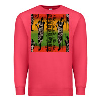 Cardinal african silhouette seamless pattern Premium Sweatshirt - BundleAndBundleShop