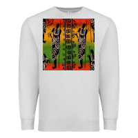 Dove Grey african silhouette seamless pattern Premium Sweatshirt - BundleAndBundleShop