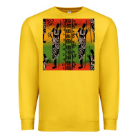Lemon african silhouette seamless pattern Premium Sweatshirt - BundleAndBundleShop
