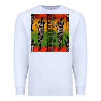 White african silhouette seamless pattern Premium Sweatshirt - BundleAndBundleShop