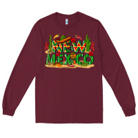 Burgundy New Mexico Long Sleeve Tee - texasbilliewilder