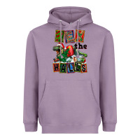Lavender Rex The Halls Heavyweight Hoodie - FaDigitalArtStudio