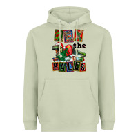 Matcha Rex The Halls Heavyweight Hoodie - FaDigitalArtStudio