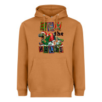 Meerkat Rex The Halls Heavyweight Hoodie - FaDigitalArtStudio