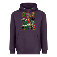 Plum Rex The Halls Heavyweight Hoodie - FaDigitalArtStudio