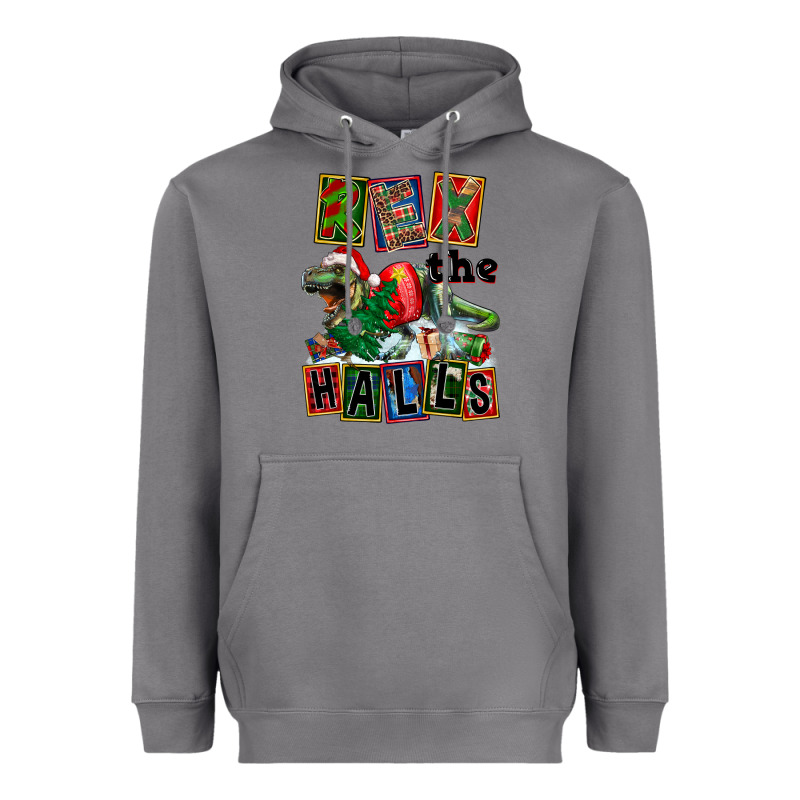 Rex The Halls Heavyweight Hoodie by FaDigitalArtStudio | Teevron