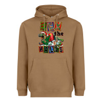 Toasted Coconut Rex The Halls Heavyweight Hoodie - FaDigitalArtStudio