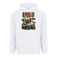White Rex The Halls Heavyweight Hoodie - FaDigitalArtStudio
