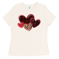 Bone leopard hearts Ladies Tee - MaliasSmallBusiness