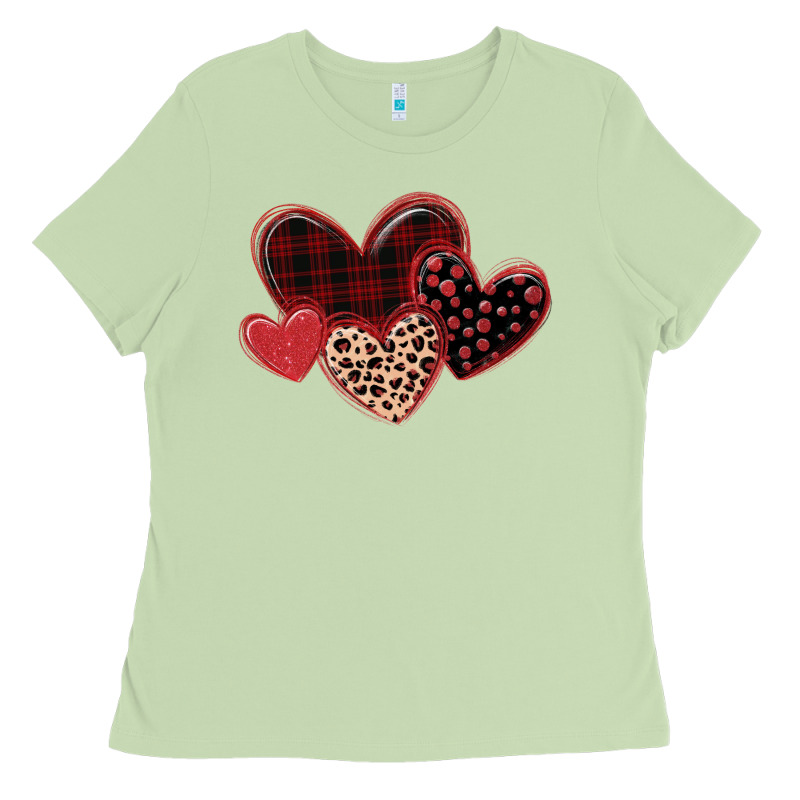 Leopard Hearts Ladies Tee by MaliasSmallBusiness | Teevron