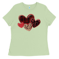 Matcha leopard hearts Ladies Tee - MaliasSmallBusiness