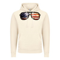 Vintage Artic amerıcan flag glasses Vintage Hoodie - BarkalooDesign