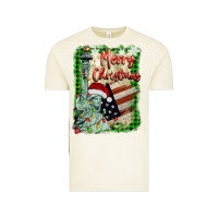 Vintage Arctic merry christmas  statue of liberty Vintage Tee - BarkalooDesign