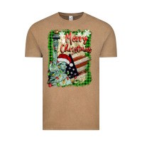 Merry Christmas  Statue Of Liberty Vintage Tee | Teevron