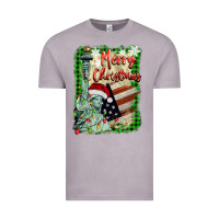 Vintage Zinc merry christmas  statue of liberty Vintage Tee - BarkalooDesign