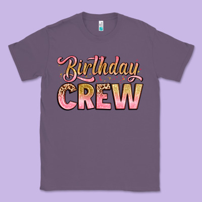 Birthday Crew Classic Tee Designed By Artiststas