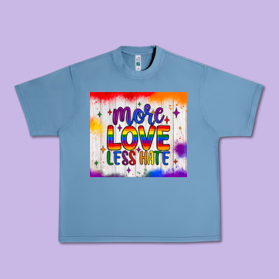 More Love Less Hate Tumbler Urban Heavy Tee Designed By Jahusdesignshop