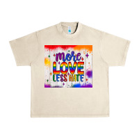 Sandshell more love less hate tumbler Urban Heavy Tee - JahusDesignShop