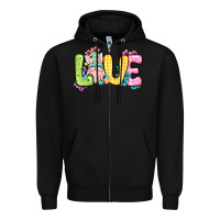Black Easter Day Love Easter gnome Zipper Hoodie - OliviaCreatesArt
