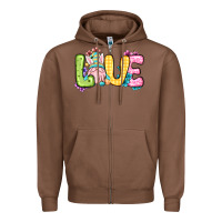 Chestnut Easter Day Love Easter gnome Zipper Hoodie - OliviaCreatesArt