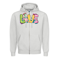 Dove Grey Easter Day Love Easter gnome Zipper Hoodie - OliviaCreatesArt