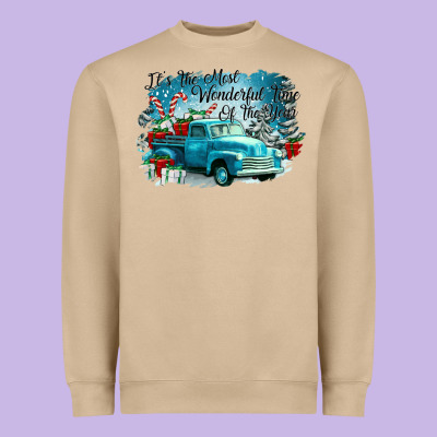 Its The Wonderful Time Of The Year Truck Heavyweight Sweatshirt Designed By Cowgirlartshop