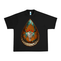 Black leopard bullskull teardrop earrings Urban Heavy Tee - Jasminsmagicworld