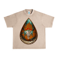 French Oak leopard bullskull teardrop earrings Urban Heavy Tee - Jasminsmagicworld