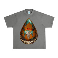Tornado leopard bullskull teardrop earrings Urban Heavy Tee - Jasminsmagicworld