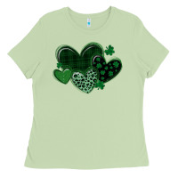 Matcha leopard hearts st patricks day Ladies Tee - MaliasSmallBusiness