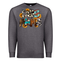 Charcoal Heather Dog Mama Premium Sweatshirt - FaDigitalArtStudio