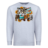 Heather Grey Dog Mama Premium Sweatshirt - FaDigitalArtStudio