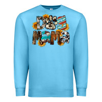 Ocean Blue Dog Mama Premium Sweatshirt - FaDigitalArtStudio