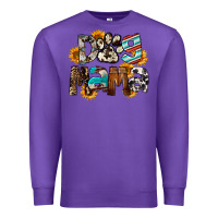 Purple Dog Mama Premium Sweatshirt - FaDigitalArtStudio
