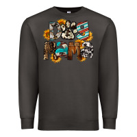 Smoke Dog Mama Premium Sweatshirt - FaDigitalArtStudio