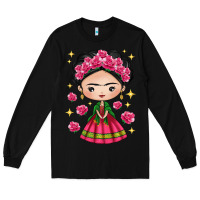 Black Mexican Girl Long Sleeve Tee - texasbilliewilder