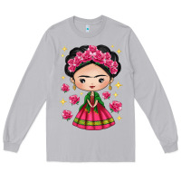 Moon Dust Mexican Girl Long Sleeve Tee - texasbilliewilder