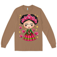 Toasted Coconut Mexican Girl Long Sleeve Tee - texasbilliewilder