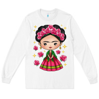 White Mexican Girl Long Sleeve Tee - texasbilliewilder