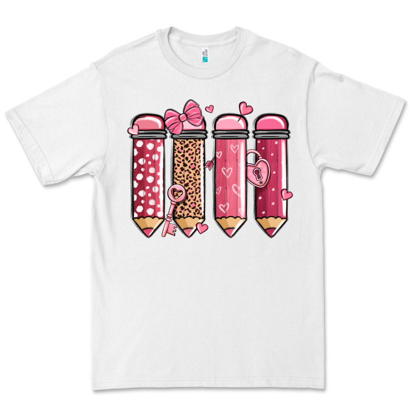 Valentine' Day Teacher School Pencils Premium Tee by MaliasSmallBusiness | Teevron