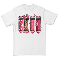 White valentine' day teacher school pencils Premium Tee - MaliasSmallBusiness