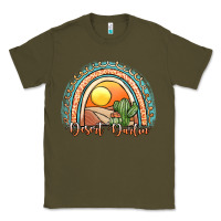 Army Green desert darlin' rainbow Classic Tee - JahusDesignShop