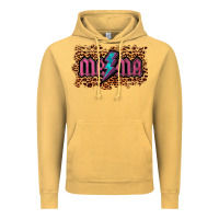 Vintage Mustard Leopard Mama Lightning Vintage Hoodie - RanaPortraitStore