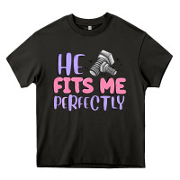 Asphalt he fits me perfectly Heavy Core Tee - MaliasSmallBusiness